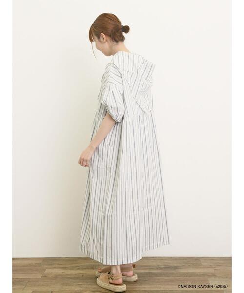 タグ付き新品♡今季SM2 メゾンカイザー コラボ 三角巾付きワンピース　Mサイズ セール】 【MAISON KAYSER】三角巾付きワンピース【S/Mサイズ