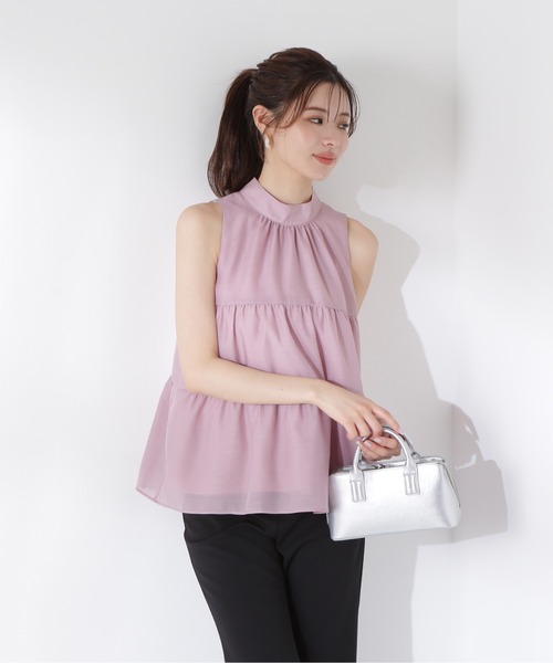 PROPORTION BODY DRESSING（プロポーションボディドレッシング）の「ティアードボウタイブラウス / 1215210609（シャツ/ブラウス・レディース・ホワイト/ピンク/ブラック・FREE）」の18枚目の写真