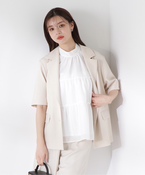 PROPORTION BODY DRESSING（プロポーションボディドレッシング）の「ティアードボウタイブラウス / 1215210609（シャツ/ブラウス・レディース・ホワイト/ピンク/ブラック・FREE）」の14枚目の写真