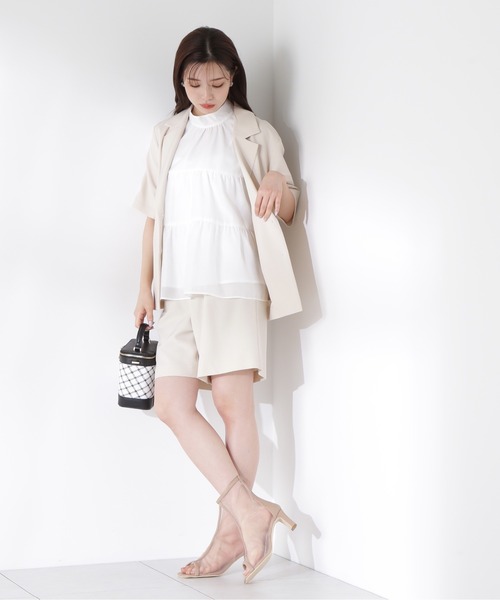 PROPORTION BODY DRESSING（プロポーションボディドレッシング）の「ティアードボウタイブラウス / 1215210609（シャツ/ブラウス・レディース・ホワイト/ピンク/ブラック・FREE）」の15枚目の写真