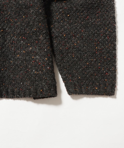 ROOPTOKYO（ループトウキョウ）の「ウール混5G鹿の子編みカラーネップクルーネックカーディガン（カーディガン/ボレロ・メンズ・ベージュ・L）」の14枚目の写真