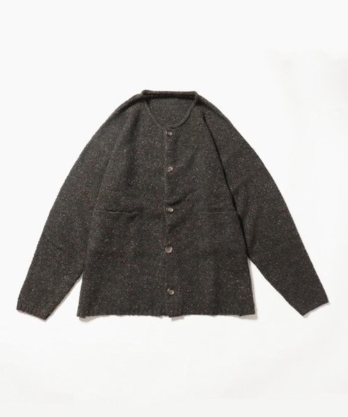 ROOPTOKYO（ループトウキョウ）の「ウール混5G鹿の子編みカラーネップクルーネックカーディガン（カーディガン/ボレロ・メンズ・ベージュ・L）」の21枚目の写真