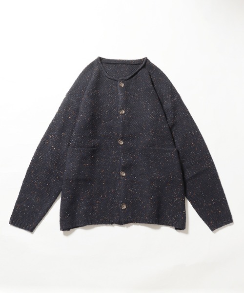 ROOPTOKYO（ループトウキョウ）の「ウール混5G鹿の子編みカラーネップクルーネックカーディガン（カーディガン/ボレロ・メンズ・ベージュ・L）」の20枚目の写真