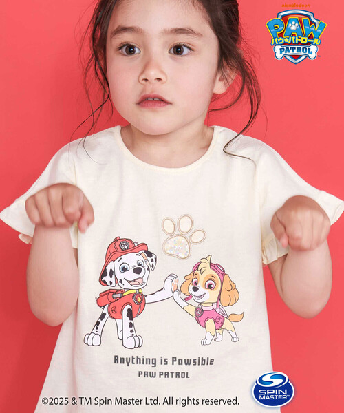 SLAP SLIP(スラップスリップ)の「【パウ・パトロール×SLAPSLIP】袖フリルキャラクタープリントキラキラTシャツ(90~130cm)(Tシャツ/カットソー・キッズ・ピンク/イエロー/パープル系その他・100cm/110cm/130cm/90cm/120cm)」の14枚目の写真