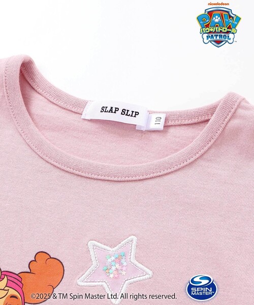 SLAP SLIP(スラップスリップ)の「【パウ・パトロール×SLAPSLIP】袖フリルキャラクタープリントキラキラTシャツ(90~130cm)(Tシャツ/カットソー・キッズ・ピンク/イエロー/パープル系その他・100cm/110cm/130cm/90cm/120cm)」の17枚目の写真