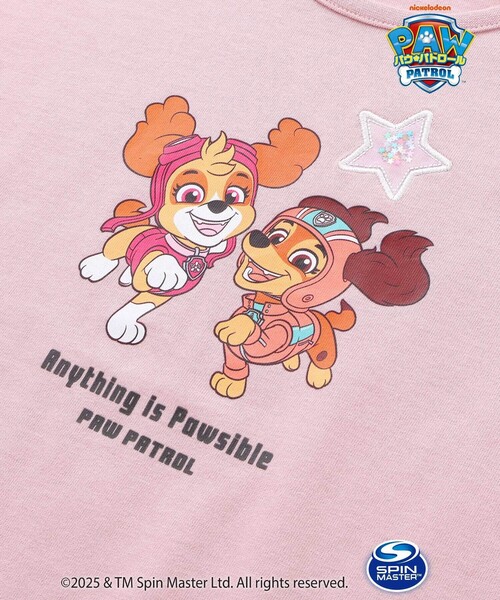 SLAP SLIP(スラップスリップ)の「【パウ・パトロール×SLAPSLIP】袖フリルキャラクタープリントキラキラTシャツ(90~130cm)(Tシャツ/カットソー・キッズ・ピンク/イエロー/パープル系その他・100cm/110cm/130cm/90cm/120cm)」の18枚目の写真