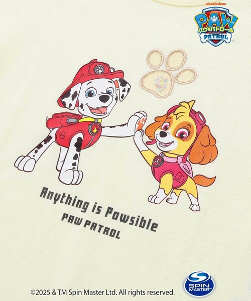 SLAP SLIP(スラップスリップ)の「【パウ・パトロール×SLAPSLIP】袖フリルキャラクタープリントキラキラTシャツ(90~130cm)(Tシャツ/カットソー・キッズ・ピンク/イエロー/パープル系その他・100cm/110cm/130cm/90cm/120cm)」の12枚目の写真