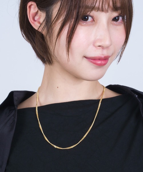 TOMWOOD(トムウッド)】Curb Chain M ゴールドネックレス 20.5