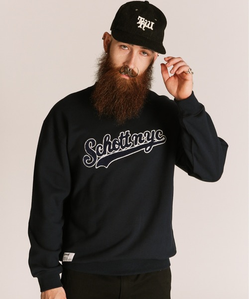 セール】Schott/ショット/SCRIPT CREW SWEAT/スクリプト クルー