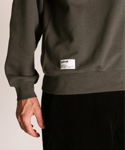 Schott(ショット)の「Schott/ショット/SCRIPT CREW SWEAT/スクリプト クルースウェット(スウェット・メンズ・チャコールグレー/ネイビー/オートミール・M/L/XL/2XL)」の7枚目の写真