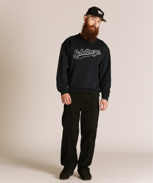 Schott(ショット)の「Schott/ショット/SCRIPT CREW SWEAT/スクリプト クルースウェット(スウェット・メンズ・チャコールグレー/ネイビー/オートミール・M/L/XL/2XL)」の10枚目の写真