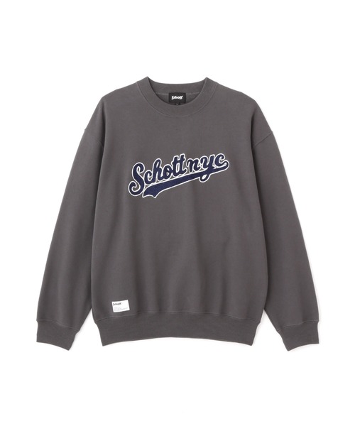Schott(ショット)の「Schott/ショット/SCRIPT CREW SWEAT/スクリプト クルースウェット(スウェット・メンズ・チャコールグレー/ネイビー/オートミール・M/L/XL/2XL)」の11枚目の写真