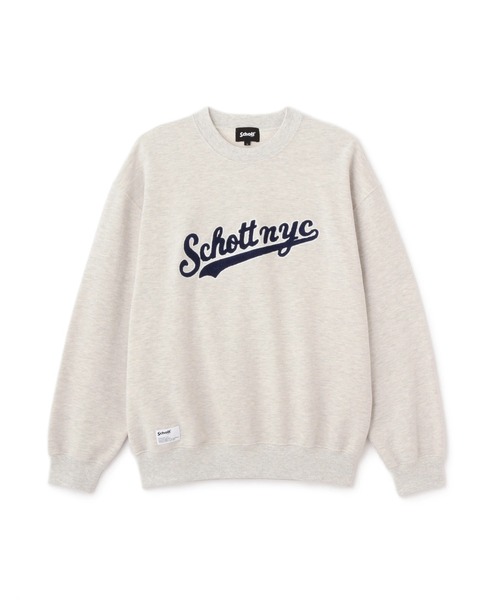 Schott(ショット)の「Schott/ショット/SCRIPT CREW SWEAT/スクリプト クルースウェット(スウェット・メンズ・チャコールグレー/ネイビー/オートミール・M/L/XL/2XL)」の13枚目の写真