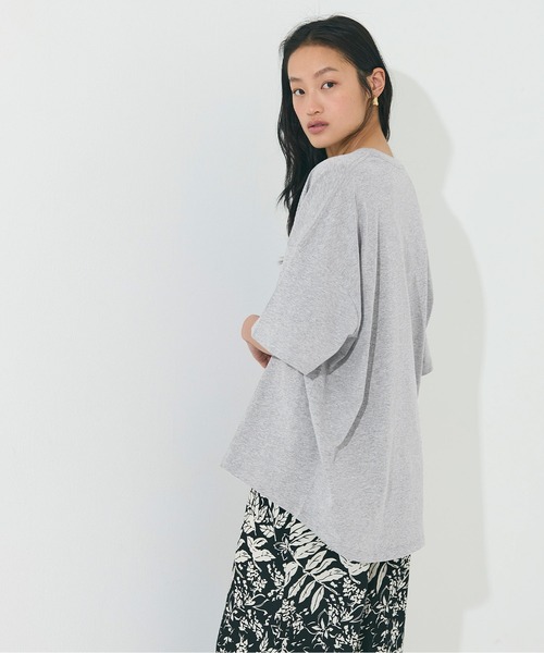 coca(coca)(コカ)の「OE天竺ラウンドヘムTシャツ(Tシャツ/カットソー・レディース・A/ホワイト/ライトブルー/ブラック/グレー/B・S/XL/L/M)」の16枚目の写真