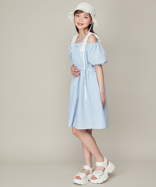 完売　アニュアンス　ショルダーリボンワンピース 完売 アニュアンス ショルダーリボンワンピース アニュアンス