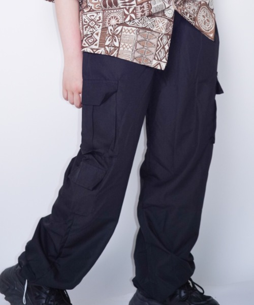 Bling Leads（ブリングリーズ）の「Z)【BLINGLEADS】ABM21436 パラシュートPANT（その他パンツ・レディース・ブラック・FREE）」の4枚目の写真