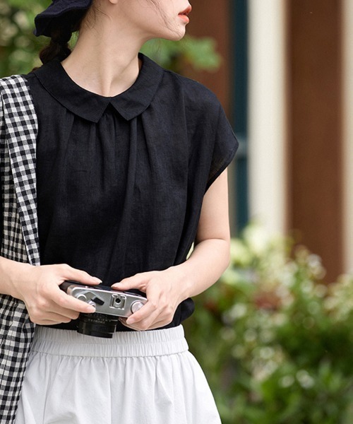 ReRe(リリ)の「前後2WAYブラウス(シャツ/ブラウス・レディース・ホワイト/ベージュ/ブラック・MEDIUM/LARGE/X-LARGE)」の18枚目の写真