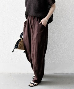 LOEFF＞グロッシー タフタ クロップド パンツ（その他パンツ）｜LOEFF