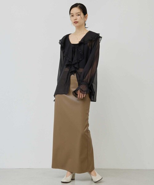 セール】フェイクレザータイトスカート（スカート）｜GALLARDAGALANTE