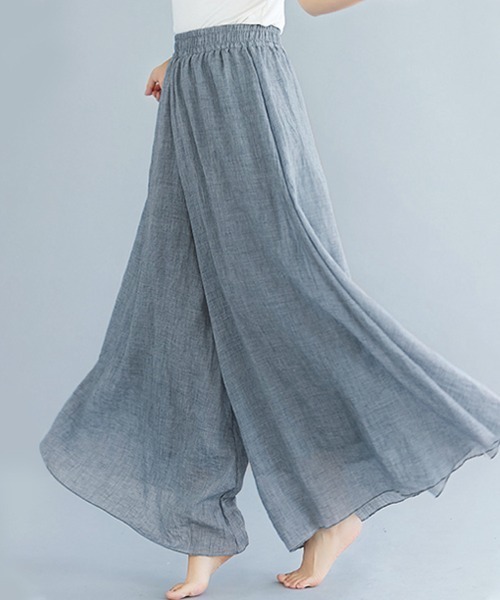 ONEP STAR(ワンピスター)の「コットンスカーチョ(その他パンツ・レディース・オートミール/ネイビー/ラベンダー/イエローゴールド/ダークグレー/ホワイト/クリアレッド/ライトグリーン/ブラウン/ダークグリーン/ブルー/サックスブルー/ピンクベージュ/カーキ/グレイッシュベージュ/ブラック/ベージュ/ワインレッド/グリーン/ライトグレー/イエロー/ライラック/ライトブルー/セージグリーン・95cm/85cm/85㎝)」の16枚目の写真