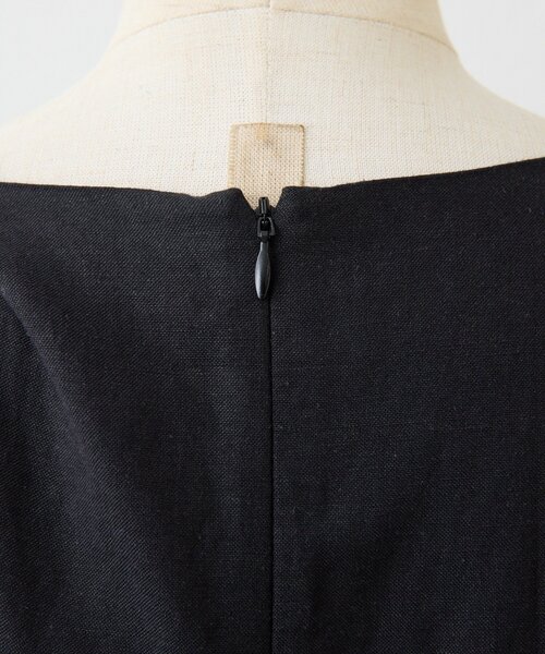 ear PAPILLONNER(イアパピヨネ)の「アシメノースリワンピース【SUM1 STYLE(スミスタイル)】(ワンピース・レディース・ボルドー/ブラック・FREE)」の4枚目の写真