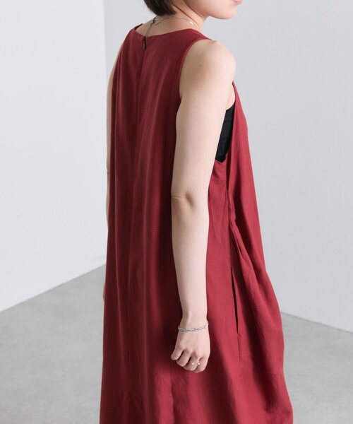 ear PAPILLONNER(イアパピヨネ)の「アシメノースリワンピース【SUM1 STYLE(スミスタイル)】(ワンピース・レディース・ボルドー/ブラック・FREE)」の12枚目の写真