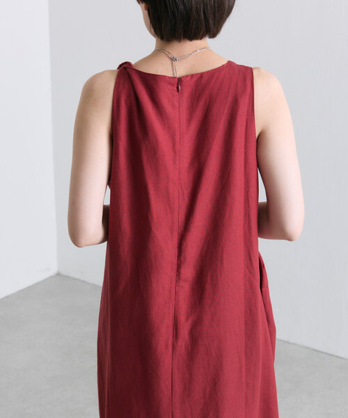 ear PAPILLONNER(イアパピヨネ)の「アシメノースリワンピース【SUM1 STYLE(スミスタイル)】(ワンピース・レディース・ボルドー/ブラック・FREE)」の13枚目の写真