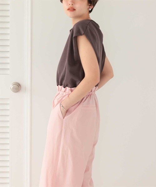titivate(ティティベイト)の「キーネックカットソーコンパクトトップス(Tシャツ/カットソー・レディース・アイボリー/ブラウン/オートミール・L/M/S)」の17枚目の写真