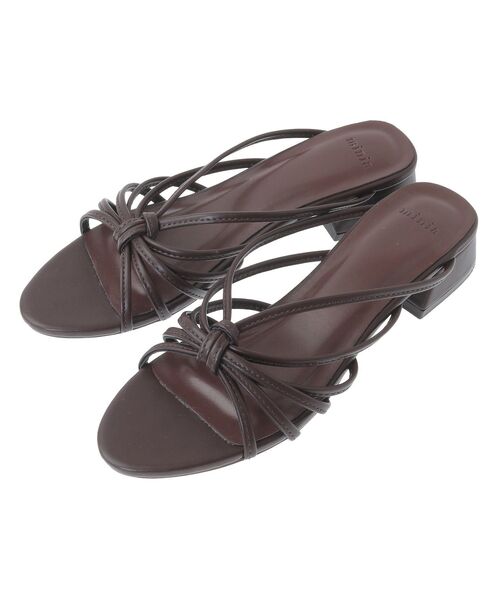 Green　Parks（グリーンパークス）の「・minia アミサンダル（サンダル・レディース・ブラック/ブラウン・LL/S/M/L）」の7枚目の写真
