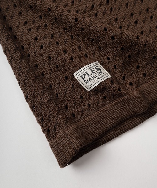 SlashDate(スラッシュデイト)の「【72】ハートモチーフロゴ刺繍 綿タッチ 襟ライン ニットポロシャツ オーバーサイズ(ポロシャツ・メンズ・ブラウン/チャコールグレー/ベージュ・L/M)」の8枚目の写真