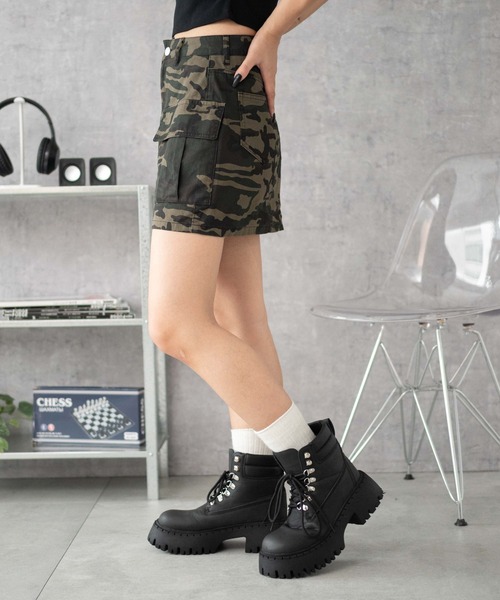 WEGO(ウィゴー)の「WEGO/カーゴミニスカート(スカート・レディース・ブルー系1/その他2/その他1・FREE)」の15枚目の写真