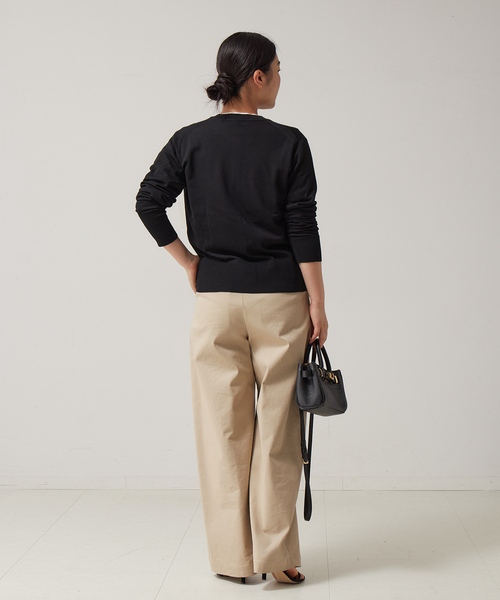 journal standard L'essage（ジャーナルスタンダードレサージュ）の「cashfeelクルーネックカーディガン（カーディガン/ボレロ・レディース・グレー/ブラック/キャメル/レッド・FREE）」の7枚目の写真