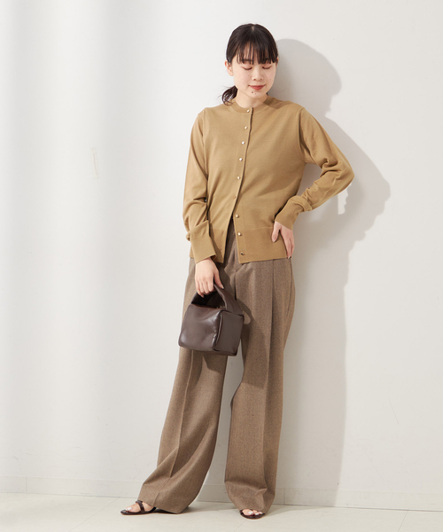 journal standard L'essage（ジャーナルスタンダードレサージュ）の「cashfeelクルーネックカーディガン（カーディガン/ボレロ・レディース・グレー/ブラック/キャメル/レッド・FREE）」の19枚目の写真