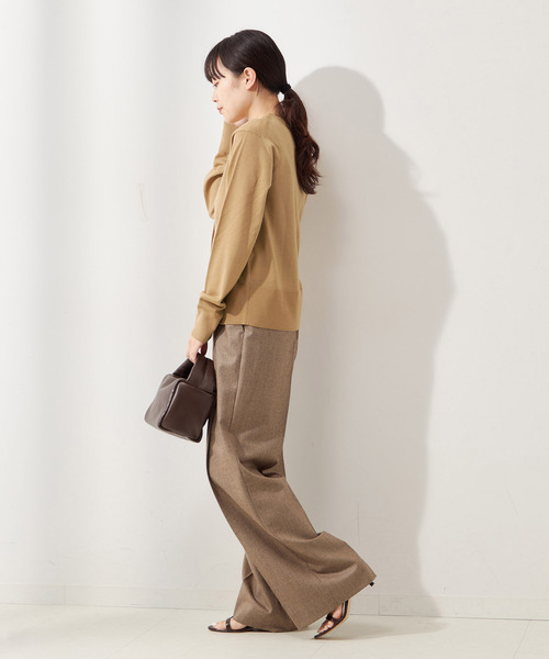 journal standard L'essage（ジャーナルスタンダードレサージュ）の「cashfeelクルーネックカーディガン（カーディガン/ボレロ・レディース・グレー/ブラック/キャメル/レッド・FREE）」の20枚目の写真