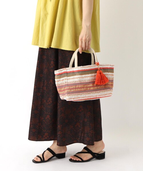 one'sterrace（ワンズテラス）の「エスニカンバッグ S（トートバッグ・レディース・ピンク系9/ベージュ系その他7・99）」の13枚目の写真