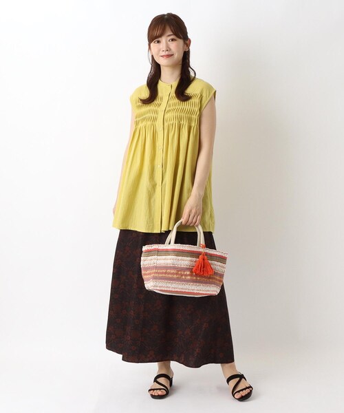 one'sterrace（ワンズテラス）の「エスニカンバッグ S（トートバッグ・レディース・ピンク系9/ベージュ系その他7・99）」の14枚目の写真