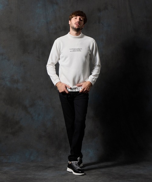HIDEAWAYS NICOLE(ハイダウェイニコル)の「ロゴダンボールモックネックプルオーバー(Tシャツ/カットソー・メンズ・ブルー/チャコールグレー/オフホワイト/ブラック・X-LARGE/LARGE/MEDIUM)」の17枚目の写真