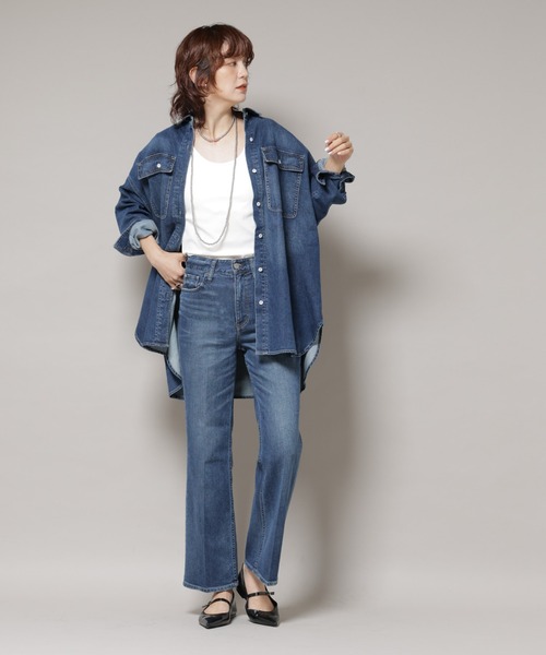 セール】Healthy DENIM/Almond デニム ビッグシャツ（シャツ/ブラウス