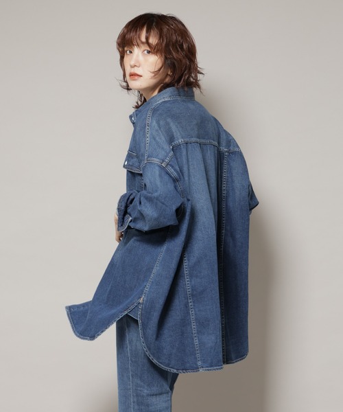 セール】Healthy DENIM/Almond デニム ビッグシャツ（シャツ/ブラウス