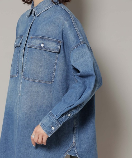 セール】Healthy DENIM/Almond デニム ビッグシャツ（シャツ/ブラウス