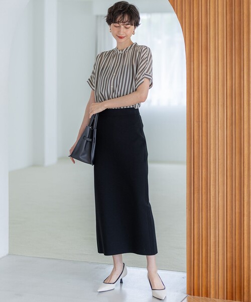 セール】【洗える/吊り干しOK】ヴィスコースストレッチ タイトスカート