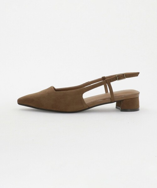 green label relaxing(グリーンレーベルリラクシング)の「ポインテッド バックストラップ パンプス(3cmヒール)(パンプス・レディース・オフホワイト/ブラウン系/ブラック・S/L/M)」の11枚目の写真