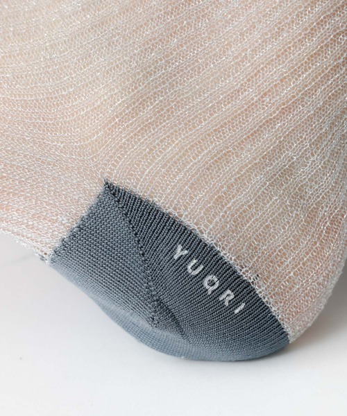 YUQRI(ユクリ)の「【YUQRI/ユクリ】Brinkley/靴下/シアー/ラメ/ギフト【WEB限定】(ソックス/靴下・レディース・ラベンダー/ゴールド/シルバー/ブラウン・フリー)」の5枚目の写真