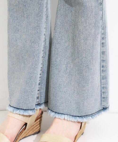 Cutie Blonde（キューティーブロンド）の「【ひんやり/S-LL】ストレッチフレアデニム（デニムパンツ・レディース・ブラック/ライトブルー・01/02/03/04）」の6枚目の写真