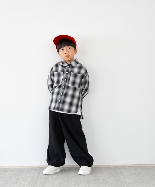 LOWRYS FARM（ローリーズファーム）の「ＴＲバルーンパンツ　455525（その他パンツ・キッズ・チャコールグレー/ブラック/ブラウン/チェック・110cm/120cm/130cm/140cm/150cm）」の8枚目の写真