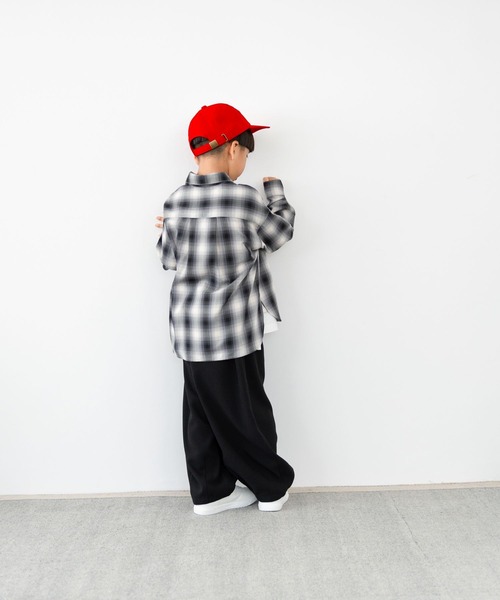 LOWRYS FARM（ローリーズファーム）の「ＴＲバルーンパンツ　455525（その他パンツ・キッズ・チャコールグレー/ブラック/ブラウン/チェック・110cm/120cm/130cm/140cm/150cm）」の9枚目の写真