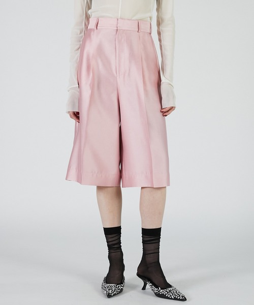 PRANK PROJECT（プランクプロジェクト）の「オーガンジーバミューダパンツ / Organza Bermuda Pants（その他パンツ・レディース・ホワイト/ピンク/ブラック・36/38）」の18枚目の写真