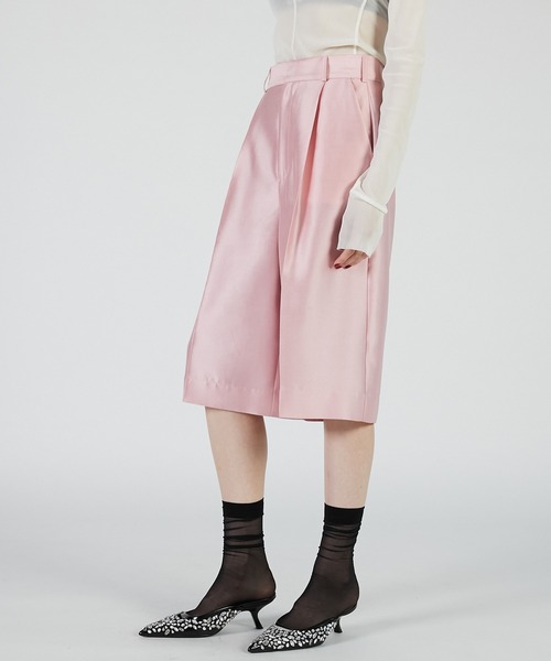 PRANK PROJECT（プランクプロジェクト）の「オーガンジーバミューダパンツ / Organza Bermuda Pants（その他パンツ・レディース・ホワイト/ピンク/ブラック・36/38）」の17枚目の写真