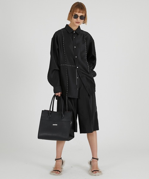 PRANK PROJECT（プランクプロジェクト）の「オーガンジーバミューダパンツ / Organza Bermuda Pants（その他パンツ・レディース・ホワイト/ピンク/ブラック・36/38）」の19枚目の写真