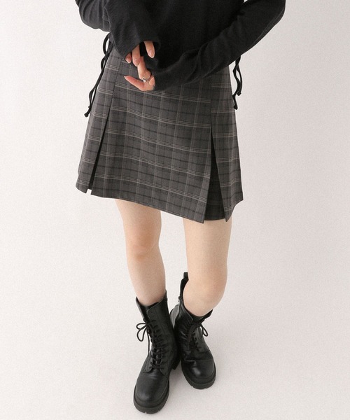 Heather（ヘザー）の「チェックプリーツスカパン　586965（その他パンツ・レディース・グレー系その他/ブラウン系その他・S/M）」の2枚目の写真